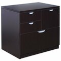 Boss N114-MOC Mocha Laminate Combination Lateral File Cabinet - 31'' x 22'' x 29'' 197N114MOC